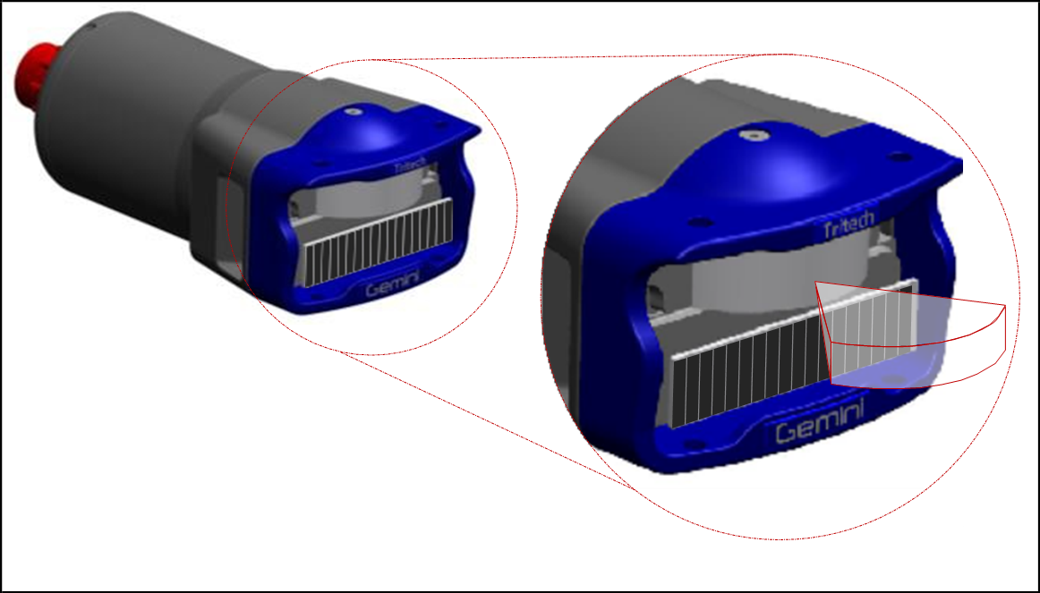 Figure 6 – Multibeam Sonar: Transmitter Ensonification