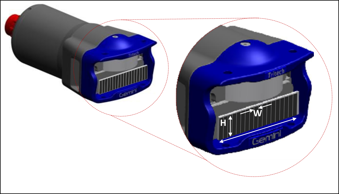 Figure 7 – Multibeam Sonar: Receiver Parameters